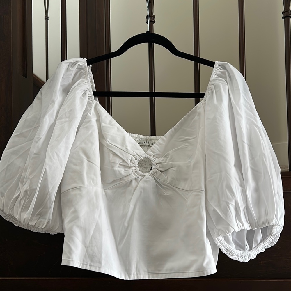 Abercrombie poplin blouse